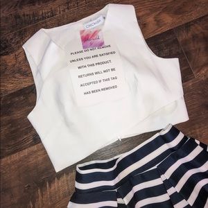 Chicwish skirt and top